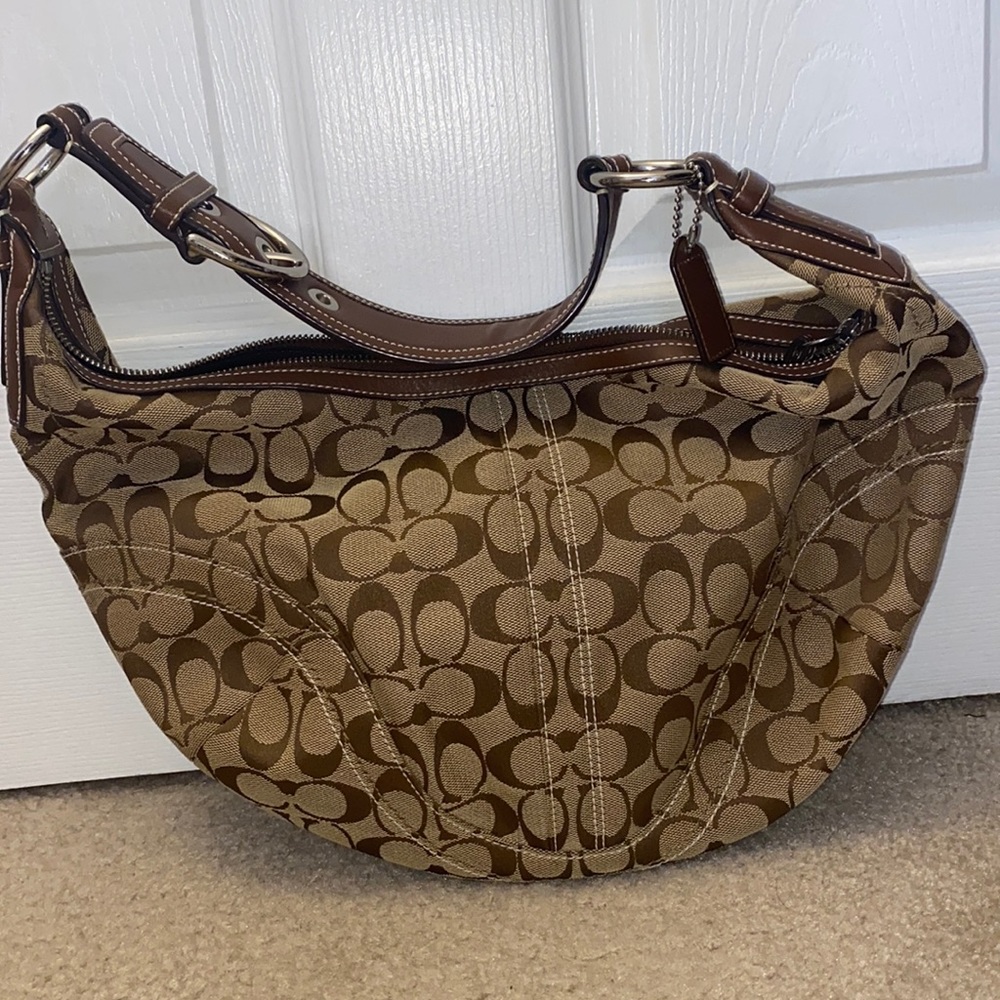 Coach “C” Logo Hobo Bag